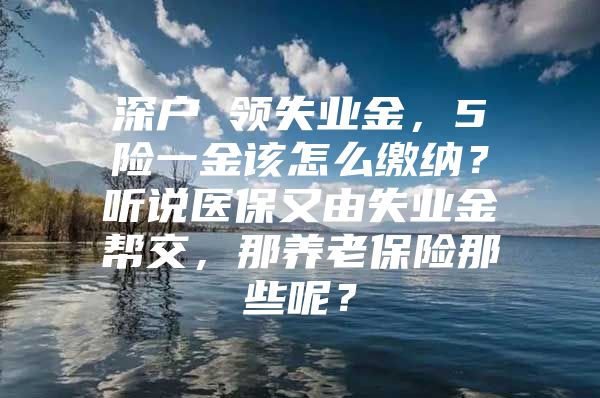 深户 领失业金，5险一金该怎么缴纳？听说医保又由失业金帮交，那养老保险那些呢？