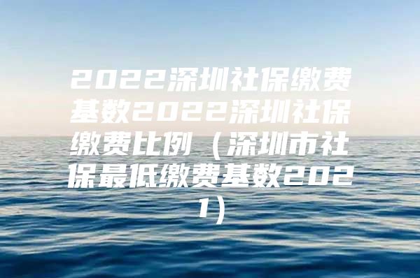 2022深圳社保缴费基数2022深圳社保缴费比例（深圳市社保最低缴费基数2021）