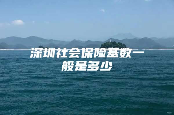 深圳社会保险基数一般是多少