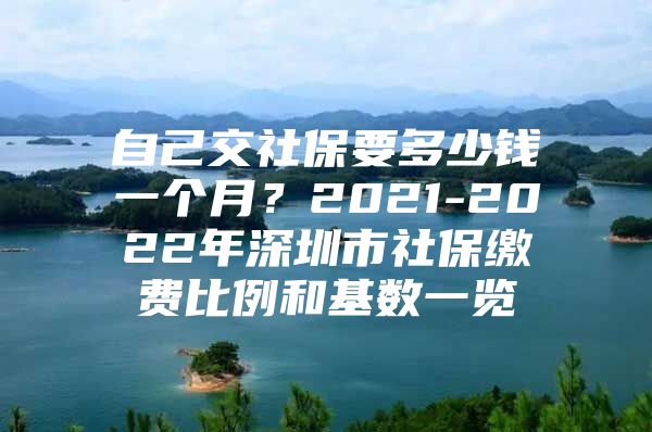 自己交社保要多少钱一个月？2021-2022年深圳市社保缴费比例和基数一览