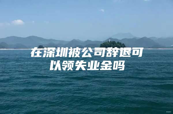 在深圳被公司辞退可以领失业金吗