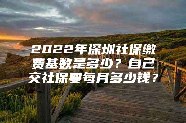 2022年深圳社保缴费基数是多少？自己交社保要每月多少钱？