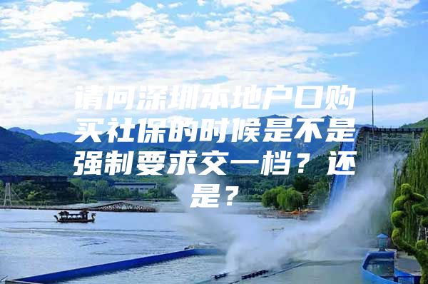 请问深圳本地户口购买社保的时候是不是强制要求交一档？还是？