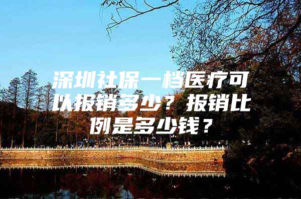 深圳社保一档医疗可以报销多少？报销比例是多少钱？