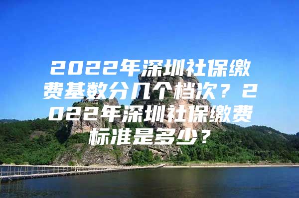 2022年深圳社保缴费基数分几个档次？2022年深圳社保缴费标准是多少？