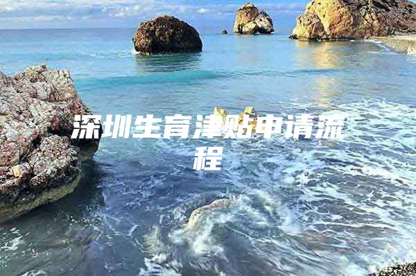 深圳生育津贴申请流程